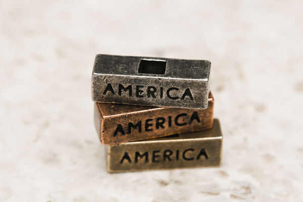 "America" Word Brick - 212west.com Women Necklace and Pendant