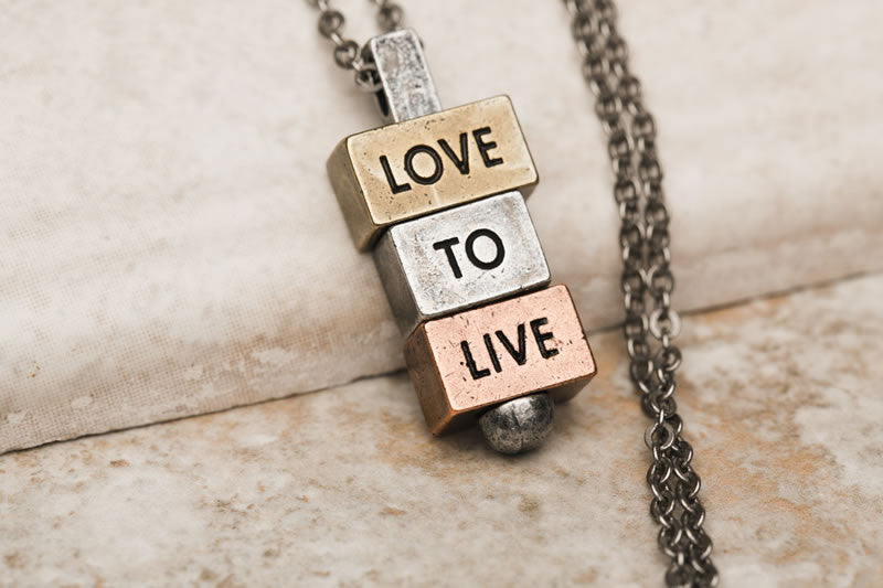"Love to Live" - 212 west necklace collection