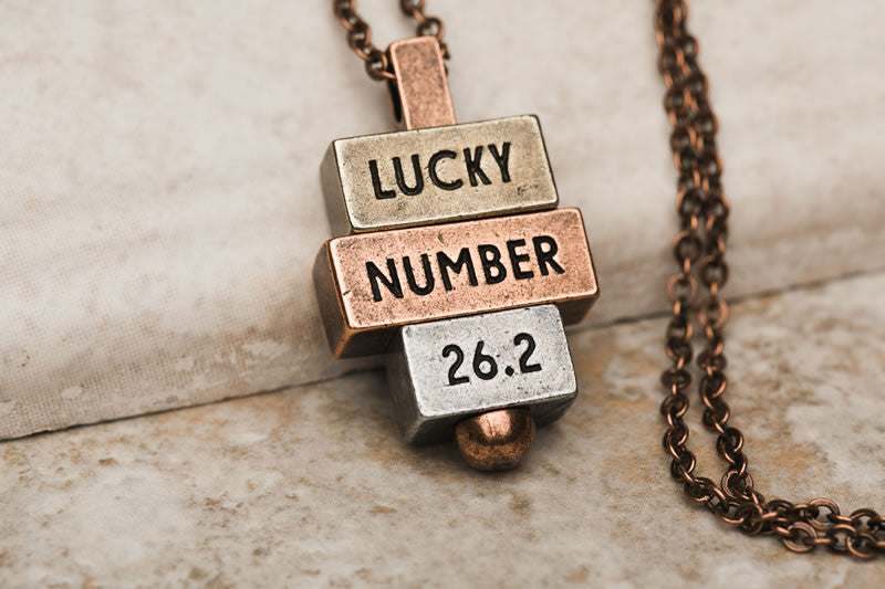 Lucky Number 26.2 - 212 west personalized necklaces and pendants