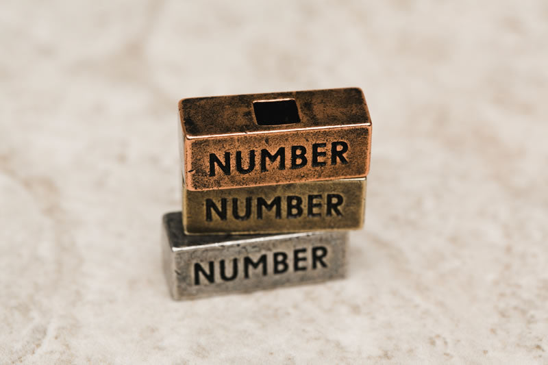 Number - 212 west necklace collection - word bricks