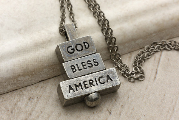 God Bless America - Pewter